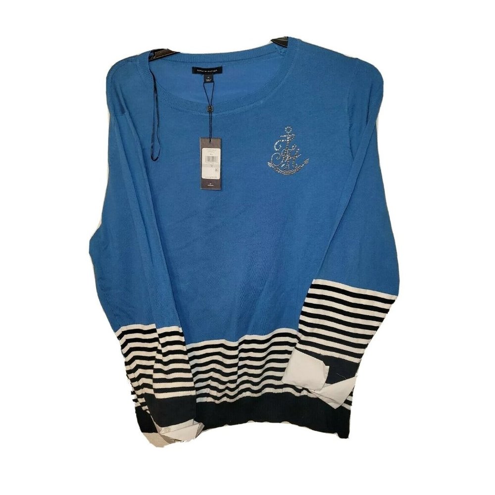 Tommy Hilfiger Sweater Anchor Pacific Cuff Blue St